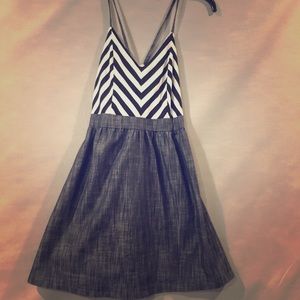 Chevron and Jean dress